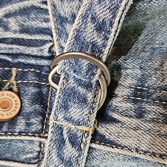 Kancan 90s High Rise Belted Denim Shorts - Picture 8 of 10